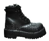 Ботинки средние Ranger "Black" 6 колец + 2 слоя подошвы + кант